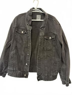 Primark Black Denim Jacket XL